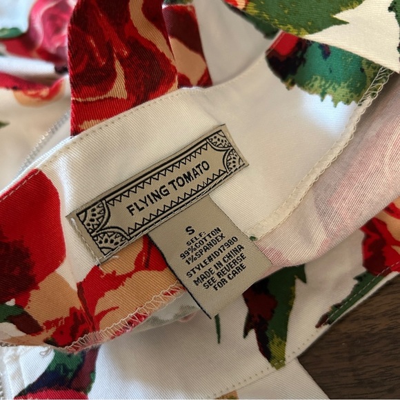 Flying Tomato Vibrant Red Floral Mini Dress - Picture 5 of 9